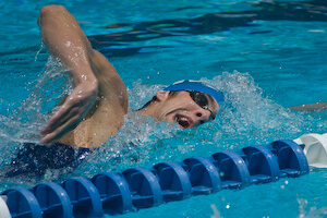 Michael Phelps swims the 400 Free Prelims at 2007 US Nationals.