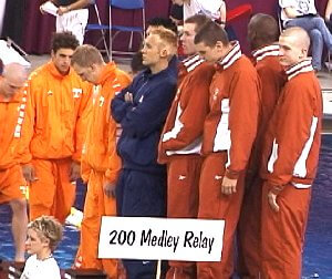 Texas takes the 200 Medley Relay