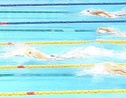 Ian Thorpe had over a body-length lead in the 400 Free - only 30 meters into the swim.