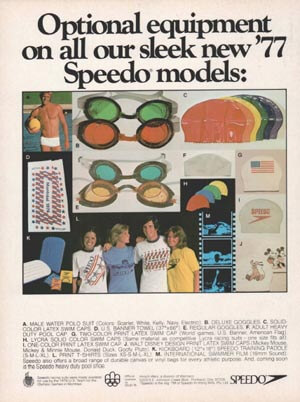 Swimming World Magazine Back Cover January 1977