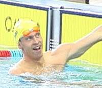 Alaskan Jens Beck is happy with is 2:23 200 Fly.
