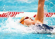 Pam Hanson - Swimming Backstroke