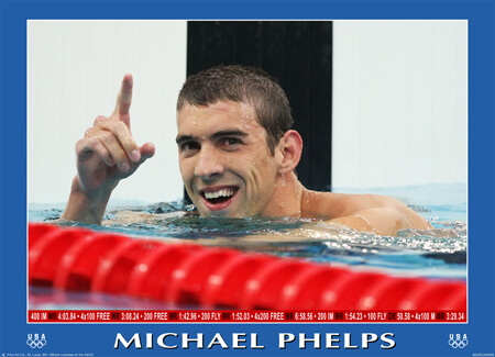 Michael Phelps "Victory" poster