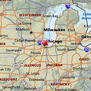 MOTW, Indiana at Northwestern Map