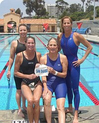 SDSM Relay 2003, women's record breakers on deck
