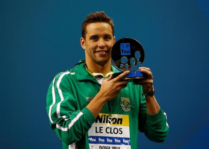 Chad le Clos Swimmer of the Meet Doha 2014