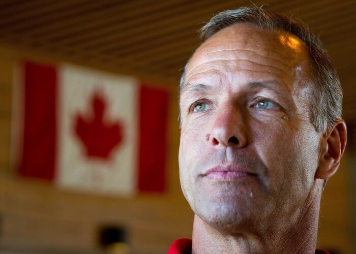 Pierre Lafontaine is the new chief executive officer of Canadian Interuniversity Sport. Lafontaine is shown speaking to reporters at the UBC Aquatic Centre in Vancouver, B.C., on Thursday May 24, 2012. THE CANADIAN PRESS/Darryl Dyck