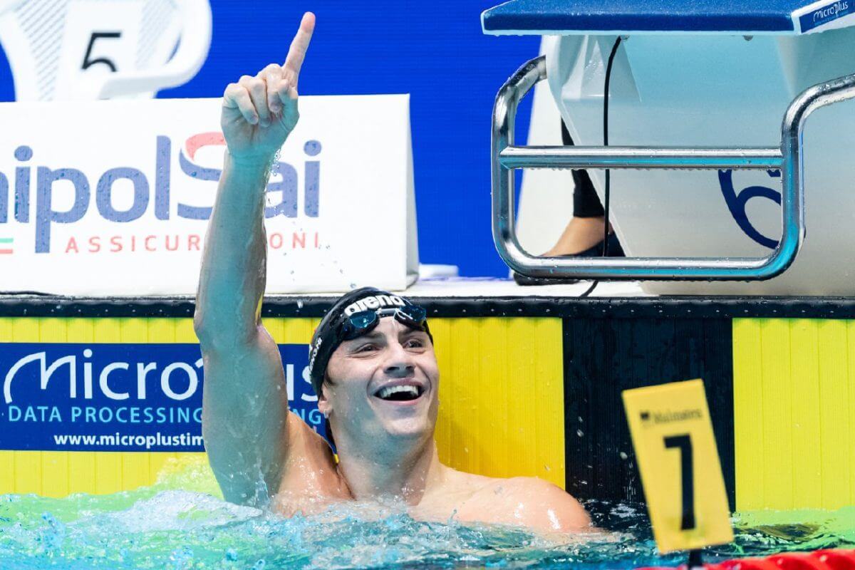 Thomas Ceccon Blazes To 100 Backstroke Title At Italian Championships