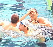 Malchow, Phelps, and a dissapointed Jeff Somensatto, who finishes third and just misses the team.