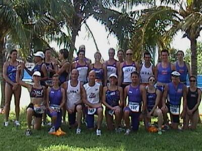 Team USA after the 2002 ITU World Aquathon Championships