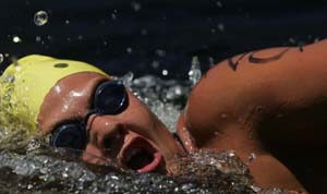 Velia Janse van Rensburg at the 2008 South African Open Water Championships