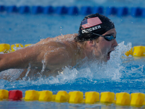 Ian Crocker sets wr in 100 fly at 2005 worlds.