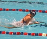 Wenke Hanson dominated the Breaststroke events.