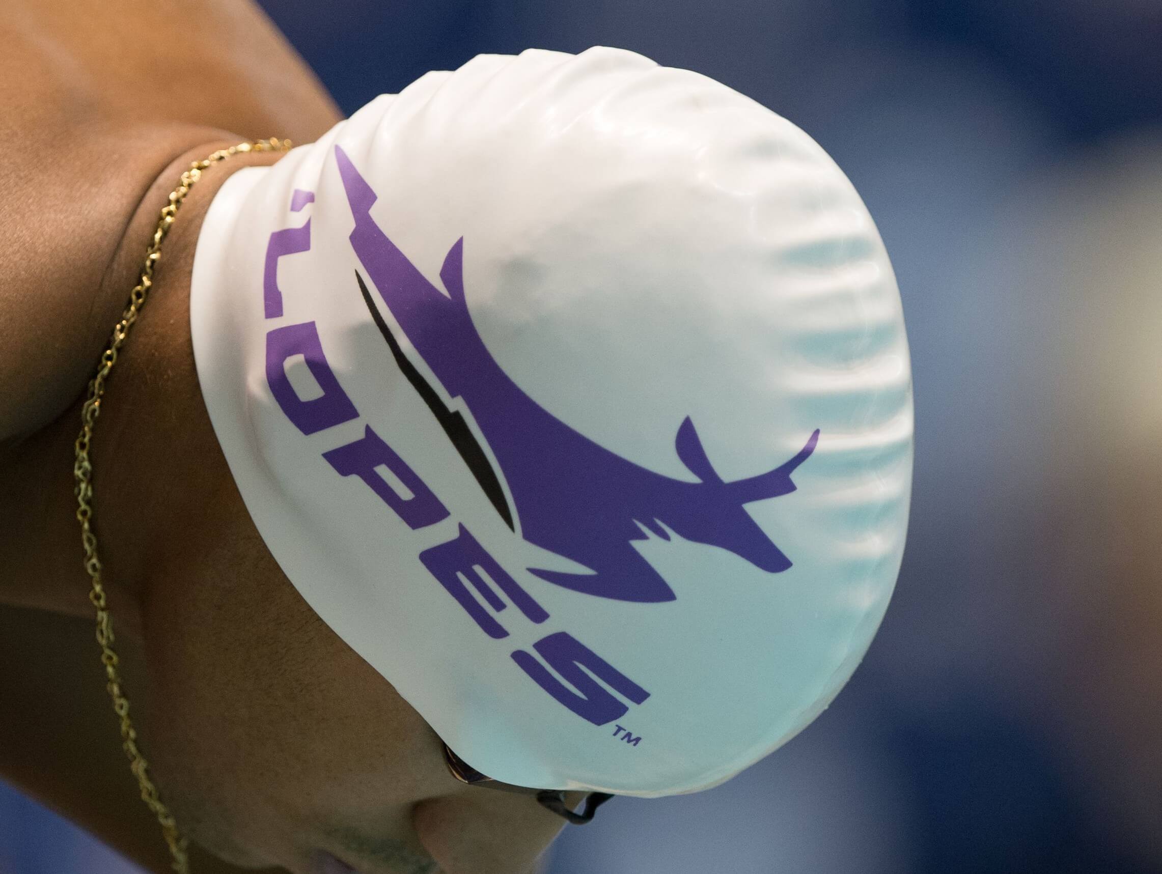 Knoxville, TN - December 7, 2013: Grand Canyon University Lopes Swimmer during the 2013 AT&T Swimming Winter National Championships on December 7, 2013 in Knoxville, Tennessee at the Allan Jones Aquatic Center. Photo By Matthew DeMaria/Tennessee Athletics
