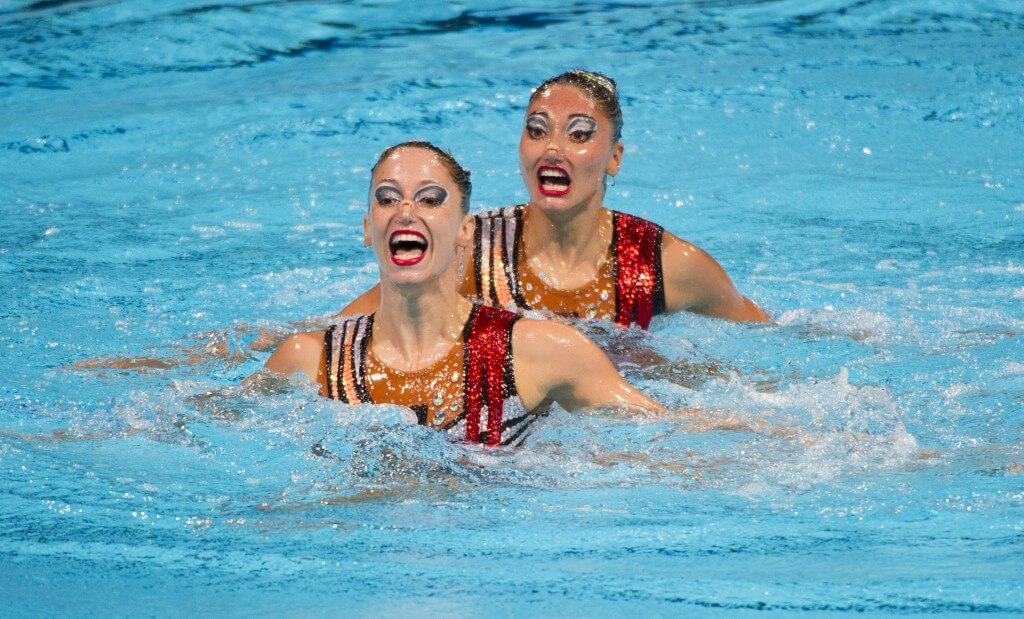 Greece synchronized swimmers