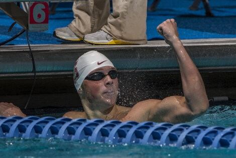 David Nolan wins the 200 IM.