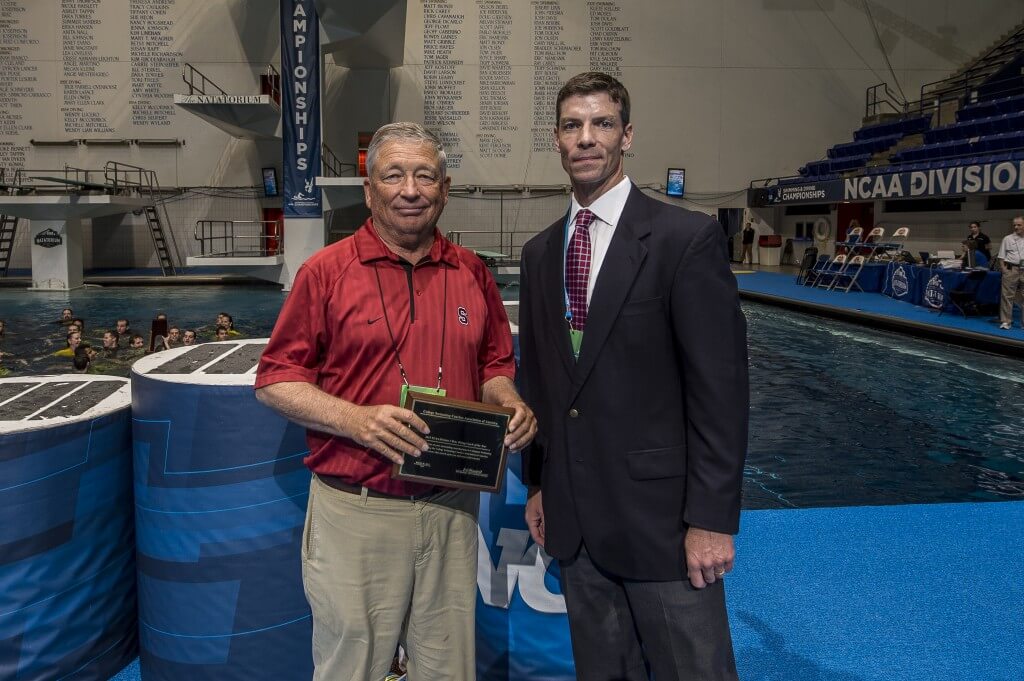 Rick Schavone is the diving coach of the year.