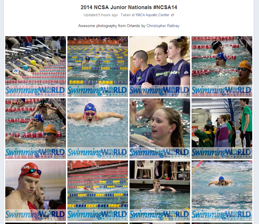 Check Out Our NCSA Junior Nationals Facebook Photo Gallery Swimming