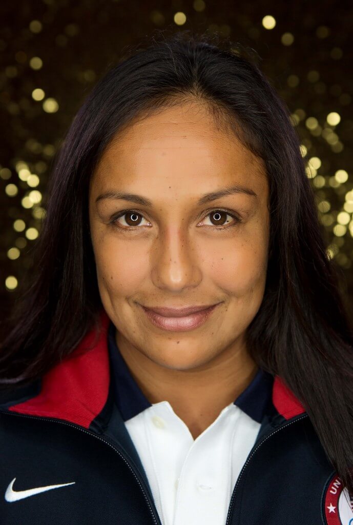 May 15, 2012; Dallas, TX, USA; Team USA women's water polo player Brenda Villa during a portrait session at the 2012 Team USA Media Summit at the Hilton Anatole.