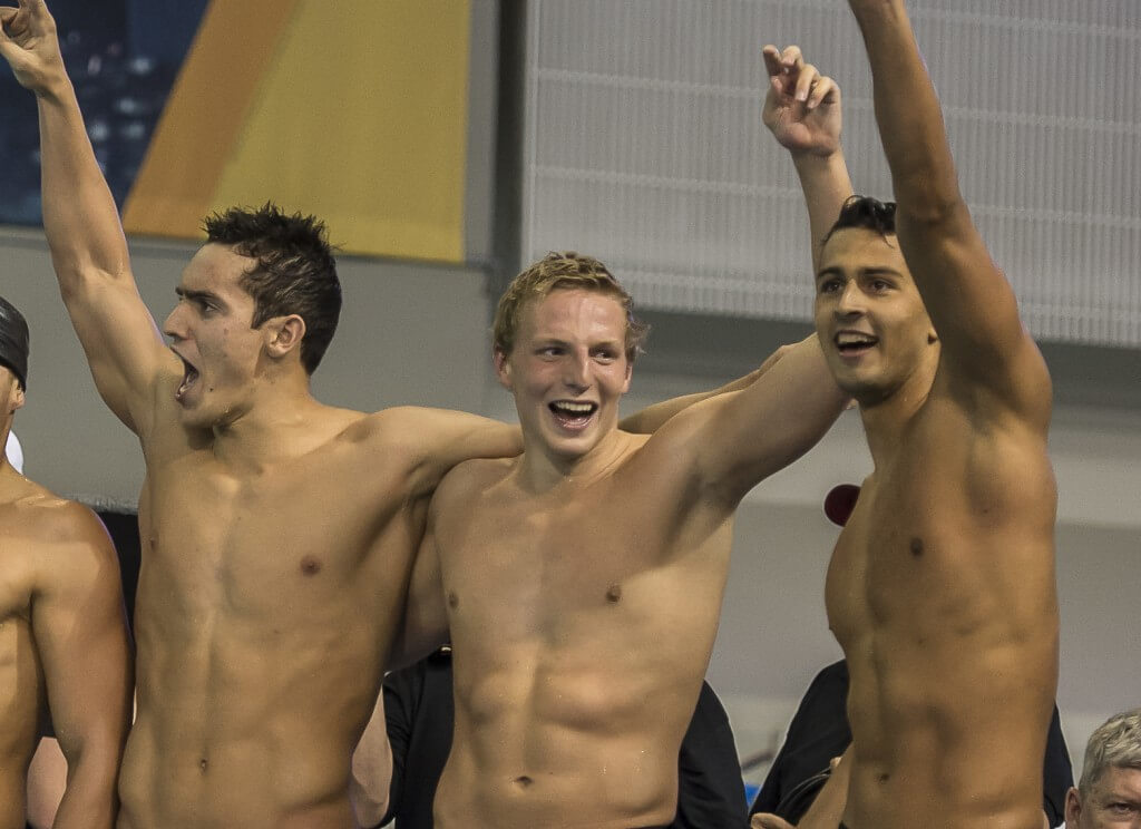 Cristian Quintero Reed Malone Dylan Carter southern california 800 free relay