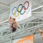 KNOXVILLE, TN - August 5, 2014: Synchro Pospichal/Wiese during the 2014 USA Diving Age Group and Junior National Event at Allan Jones Aquatic Center in Knoxville, TN. Photo By Matthew S. DeMaria