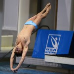 KNOXVILLE, TN - July 31, 2014: Andrew Kreiter dives of the Platforms during the 2014 USA Diving Age Group and Junior National Event at Allan Jones Aquatic Center in Knoxville, TN. Photo By Matthew S. DeMaria