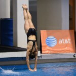 KNOXVILLE, TN - July 31, 2014: Emily Bretscher dives from the platforms during the 2014 USA Diving Age Group and Junior National Event at Allan Jones Aquatic Center in Knoxville, TN. Photo By Matthew S. DeMaria