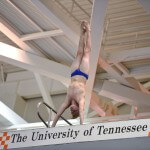 KNOXVILLE, TN - July 31, 2014: John Gray dives of the Platforms during the 2014 USA Diving Age Group and Junior National Event at Allan Jones Aquatic Center in Knoxville, TN. Photo By Matthew S. DeMaria