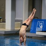 KNOXVILLE, TN - July 31, 2014: Kevin Pomeroy dives of the Platforms during the 2014 USA Diving Age Group and Junior National Event at Allan Jones Aquatic Center in Knoxville, TN. Photo By Matthew S. DeMaria