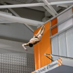 KNOXVILLE, TN - July 31, 2014: Lee Christensen dives of the Platforms during the 2014 USA Diving Age Group and Junior National Event at Allan Jones Aquatic Center in Knoxville, TN. Photo By Matthew S. DeMaria