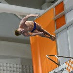 KNOXVILLE, TN - July 31, 2014: Max Showalter dives of the Platforms during the 2014 USA Diving Age Group and Junior National Event at Allan Jones Aquatic Center in Knoxville, TN. Photo By Matthew S. DeMaria