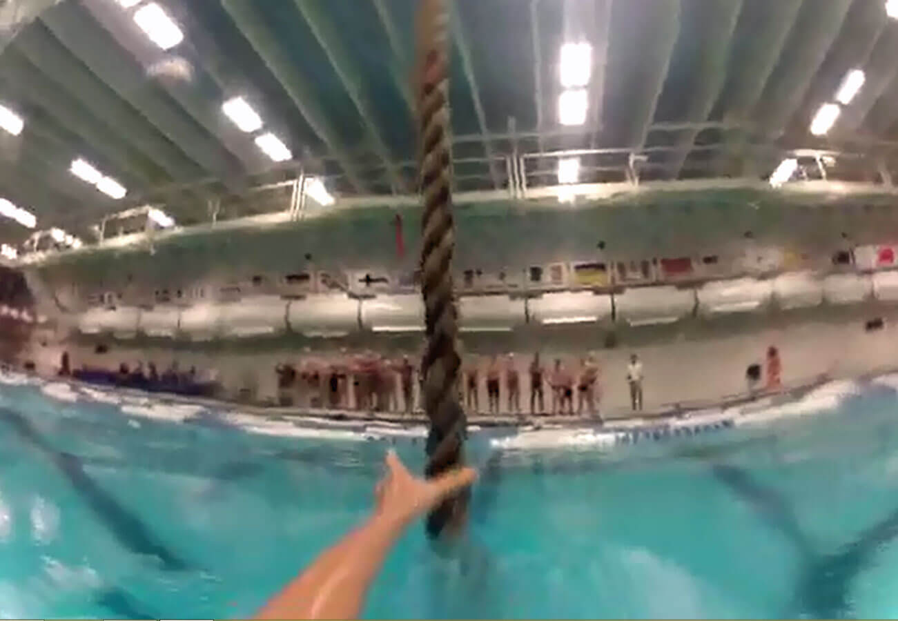 Jack Blake Takes GoPro Up the Rope At USA Swimming National Select Camp