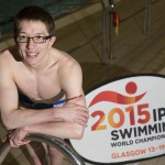 12/02/15.. COMMONWEALTH POOL - EDINBURGH. Swimming star Scott Quin rally Scottish support with 150 days to go to the 2015 IPC Swimming World Championships in Glasgow