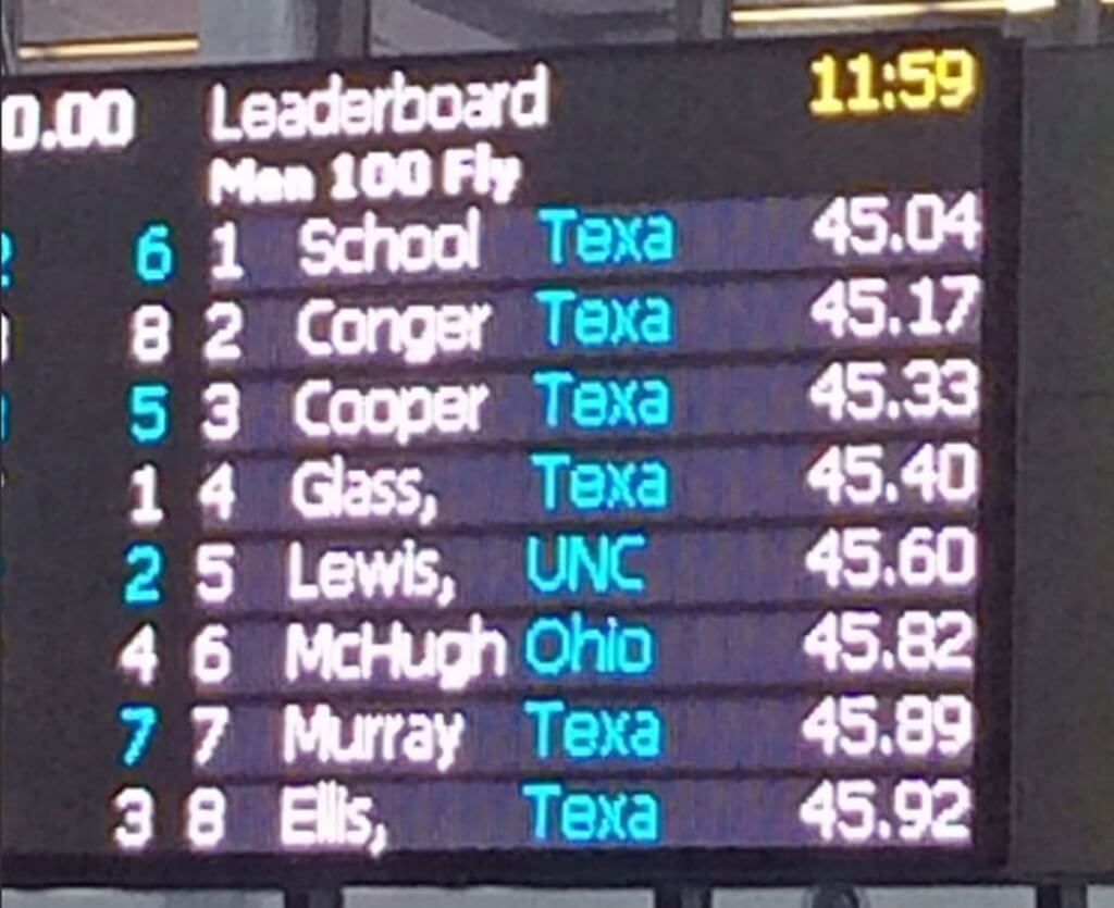 100 butterfly finalists six from Texas
