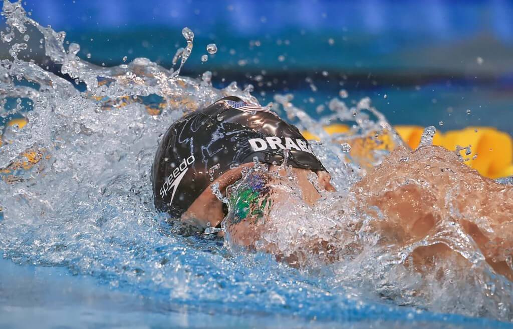 2 May 2015; Katie Drabot, NCSA, competes in the 'B' final of the women's 400m freestyle event during the 2015 Irish Open Swimming Championships at the National Aquatic Centre, Abbotstown, Dublin. Picture credit: Stephen McCarthy / SPORTSFILE