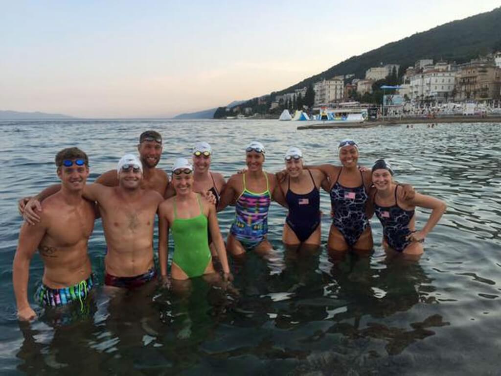 USA Swimming team in Croatia