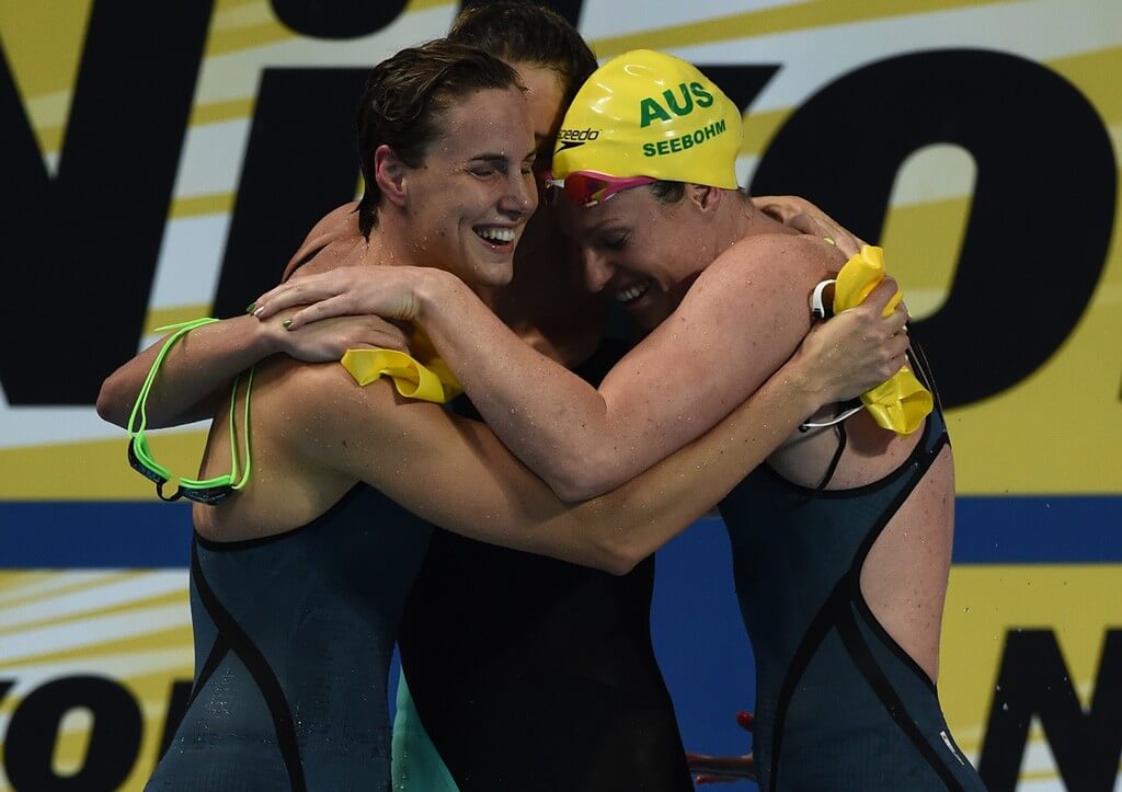 Swimming Australia 400 Free Relay 2015 Worlds