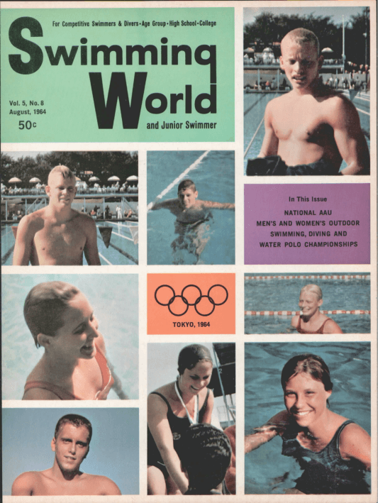 swimming-world-magazine-august-1964-cover