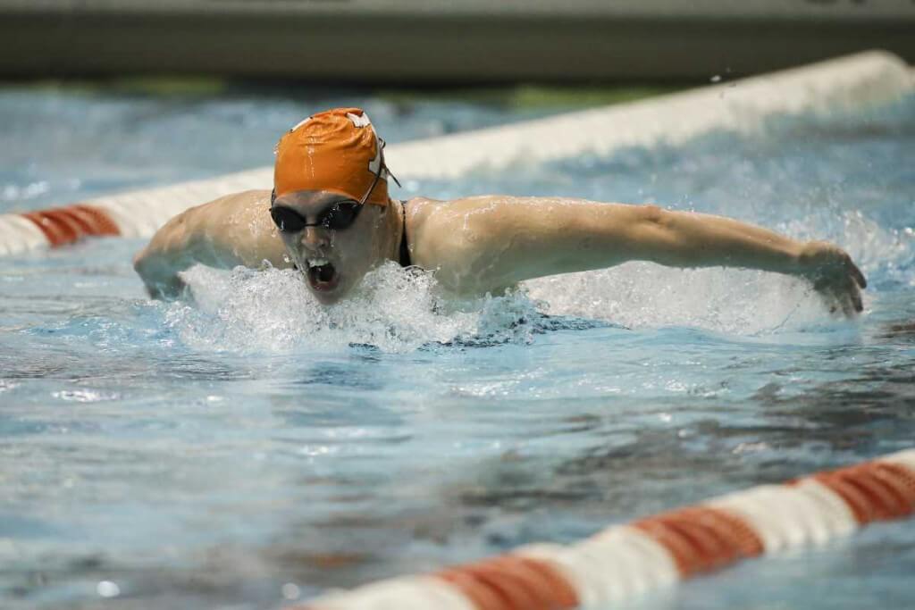 KNOXVILLE,TN - NOVEMBER 22, 2015 - Heather Kiger during the Tennessee Invitational Allan Jones Aquatic Center in Knoxville, TN. Photo By Craig Bisacre/Tennessee Athletics