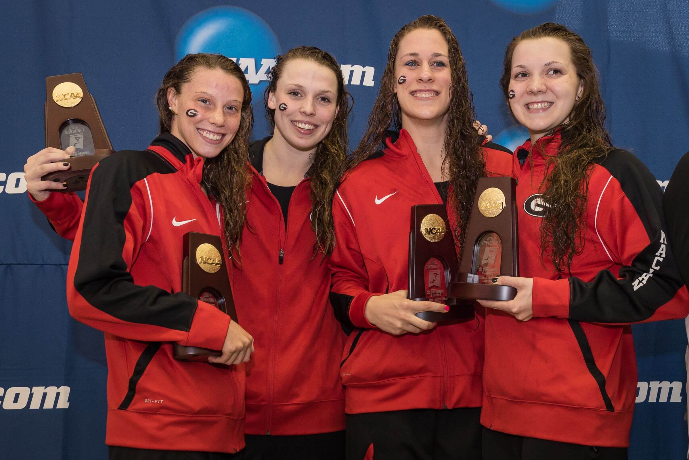 Georgia Wins 800 Free Relay By 2 Seconds (Podium Gallery) - Swimming ...