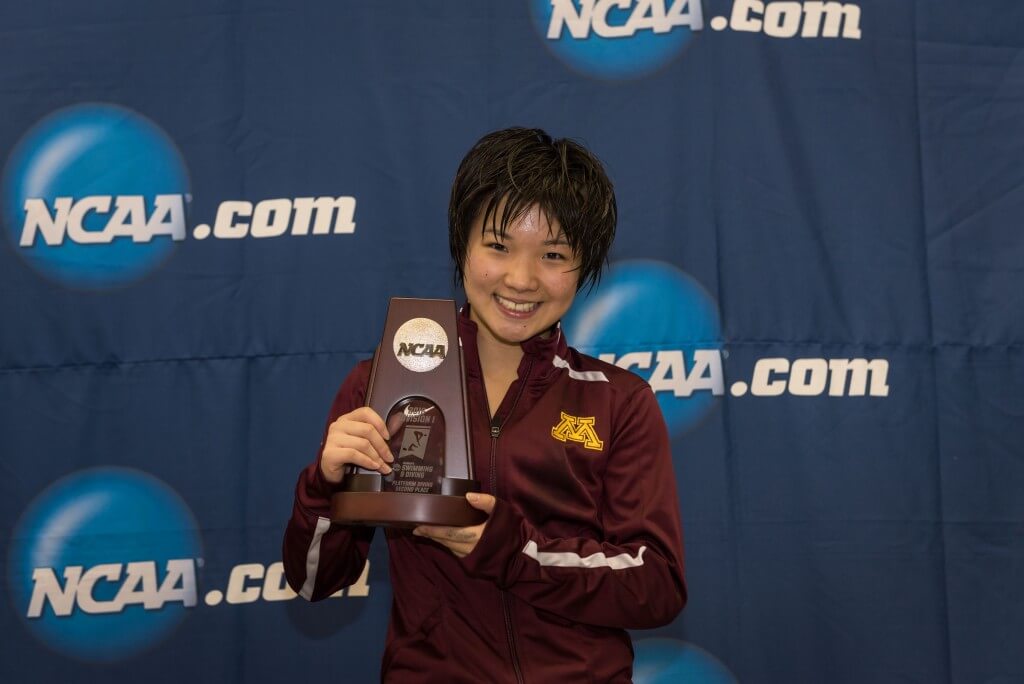 2016.03.19 2016 Womens NCAA Swimming Championships_Minnesota Zhou Yu