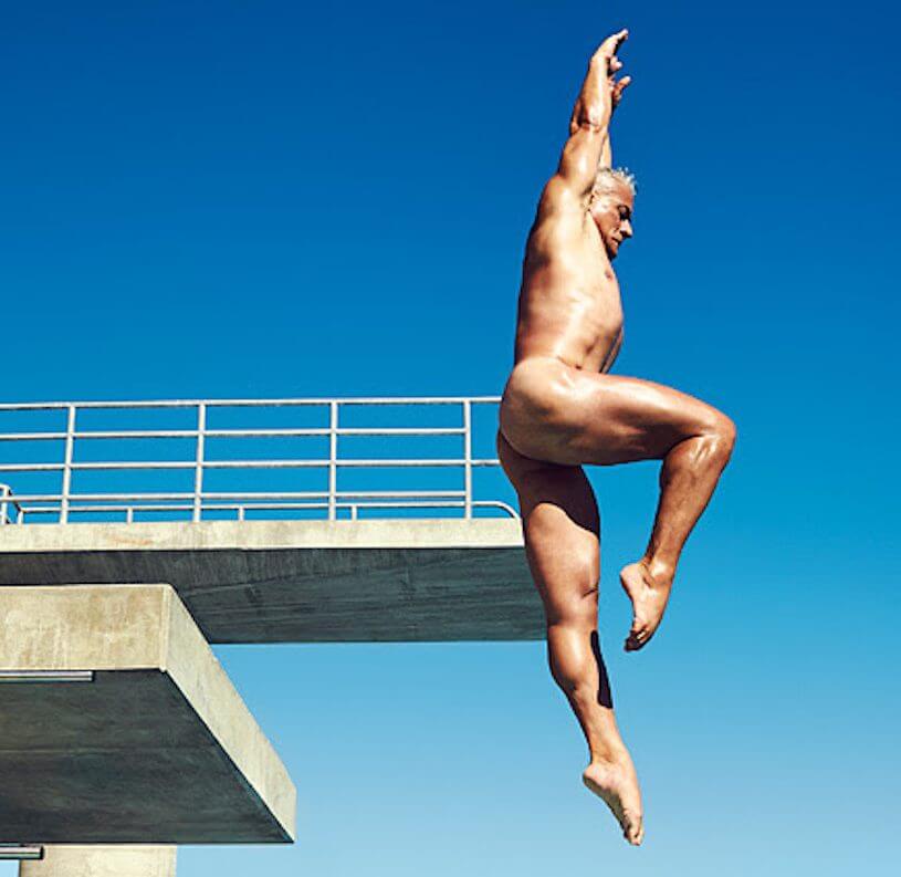 Greg Louganis Does Ultimate Takeoff in ESPN The Magazine’s "The Body I...