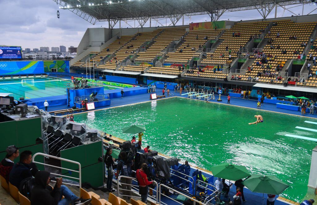 Updated Everything In Rio Is Green Even The Diving Well Swimming World News