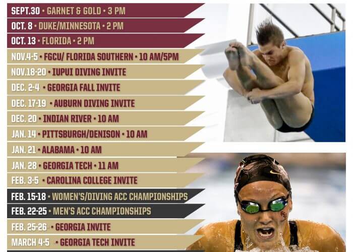 Florida State Announces 2016-17 Swimming & Diving Schedule - Swimming