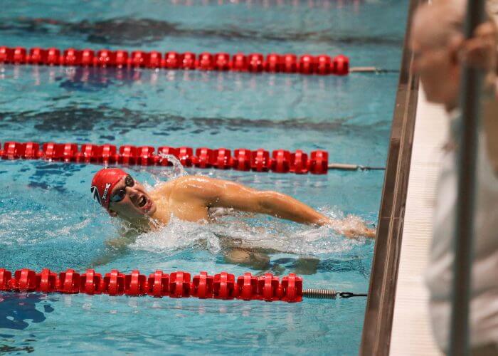 Georgia's Chase Kalisz during the Bulldogs' swim meet against Florida at Gabrielsen Natatorium in Athens, Ga., on October 28, 2016. (Photo by Cory A. Cole)