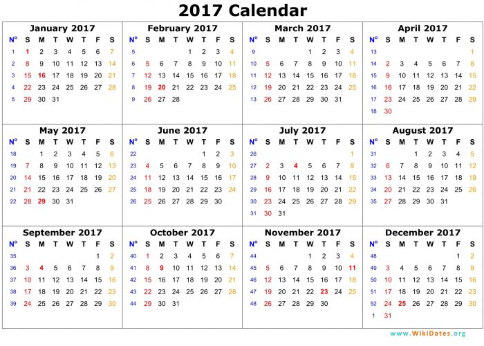 2017-calendar wikidates.org