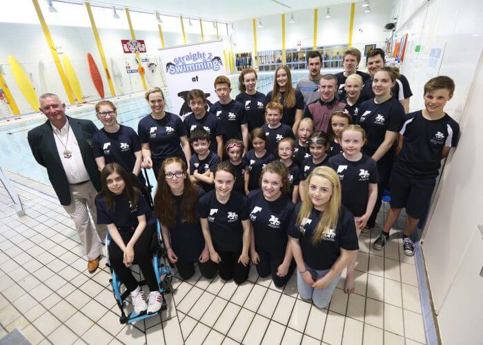 Participants of the inaugural season of the Straight2Swimming programme were joined by Olympic boxer, Paddy Barnes Michael Angus, Chairman of Swim Ulster and Paralympic athlete Michael McKillop at their end of season celebration. The unique programme, ran by City of Belfast Swimming Club was launched to provide a unique opportunity for children suffering from scoliosis.