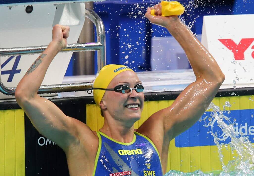 Sarah Sjostrom Wins Tighter-Than-Expected 100 Free Final in Glasgow