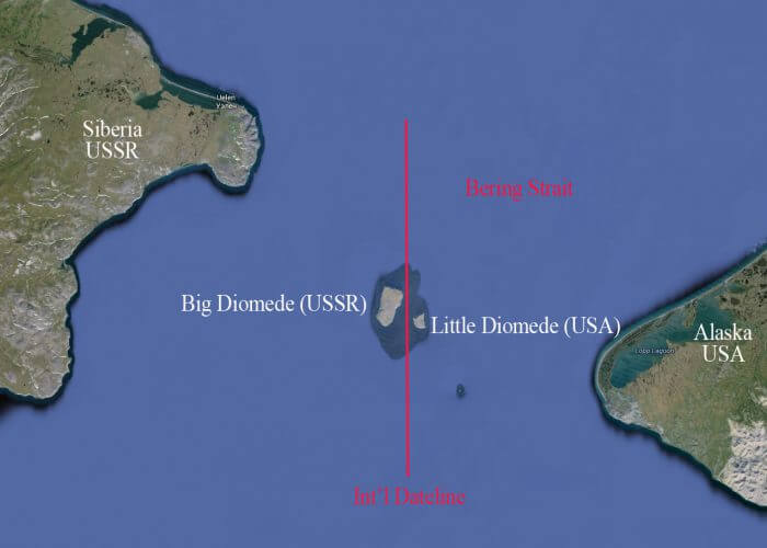 The Big and Little Diomede Islands 