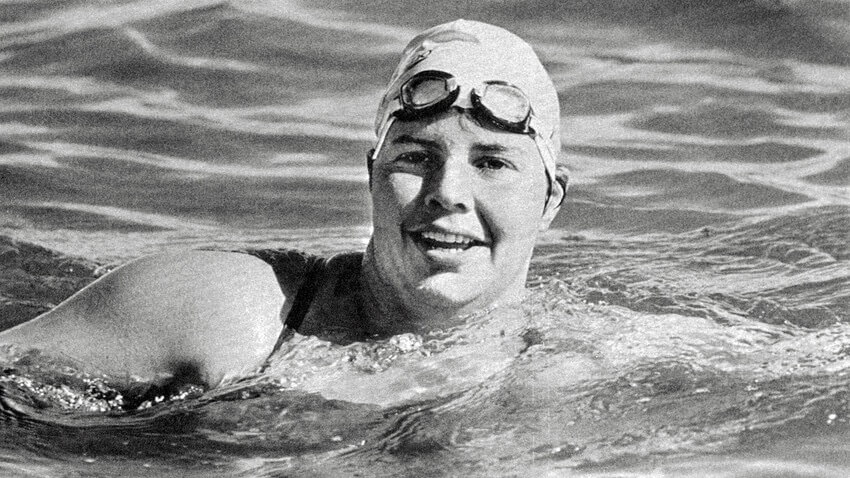 Lynne Cox before her historic swim